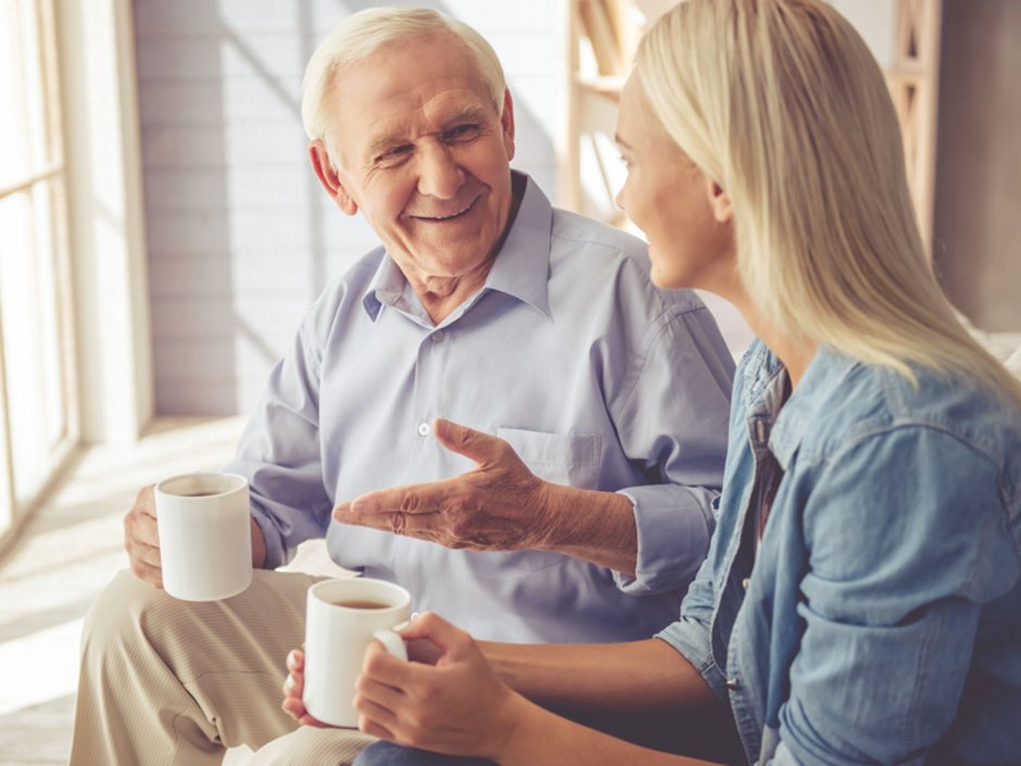 Alt-Tags: Vermietung Angehörige, Opa und Enkelin Foto: VadimGuzhva/fotolia.com