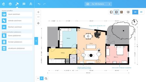 Die Planungsübersicht von Floorplanner. Foto: Floorplanner